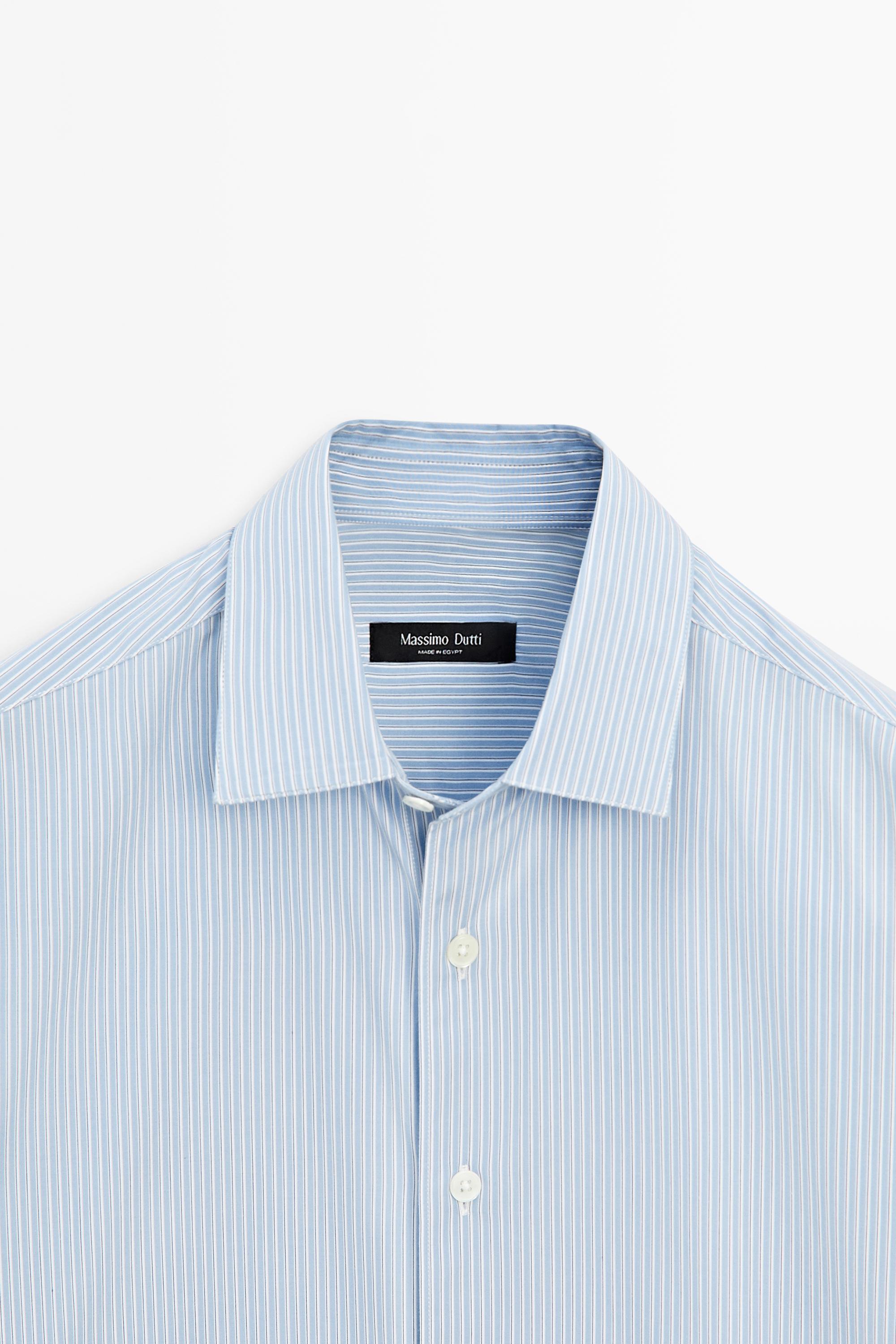 Chemise regular fit en popeline 100 % coton